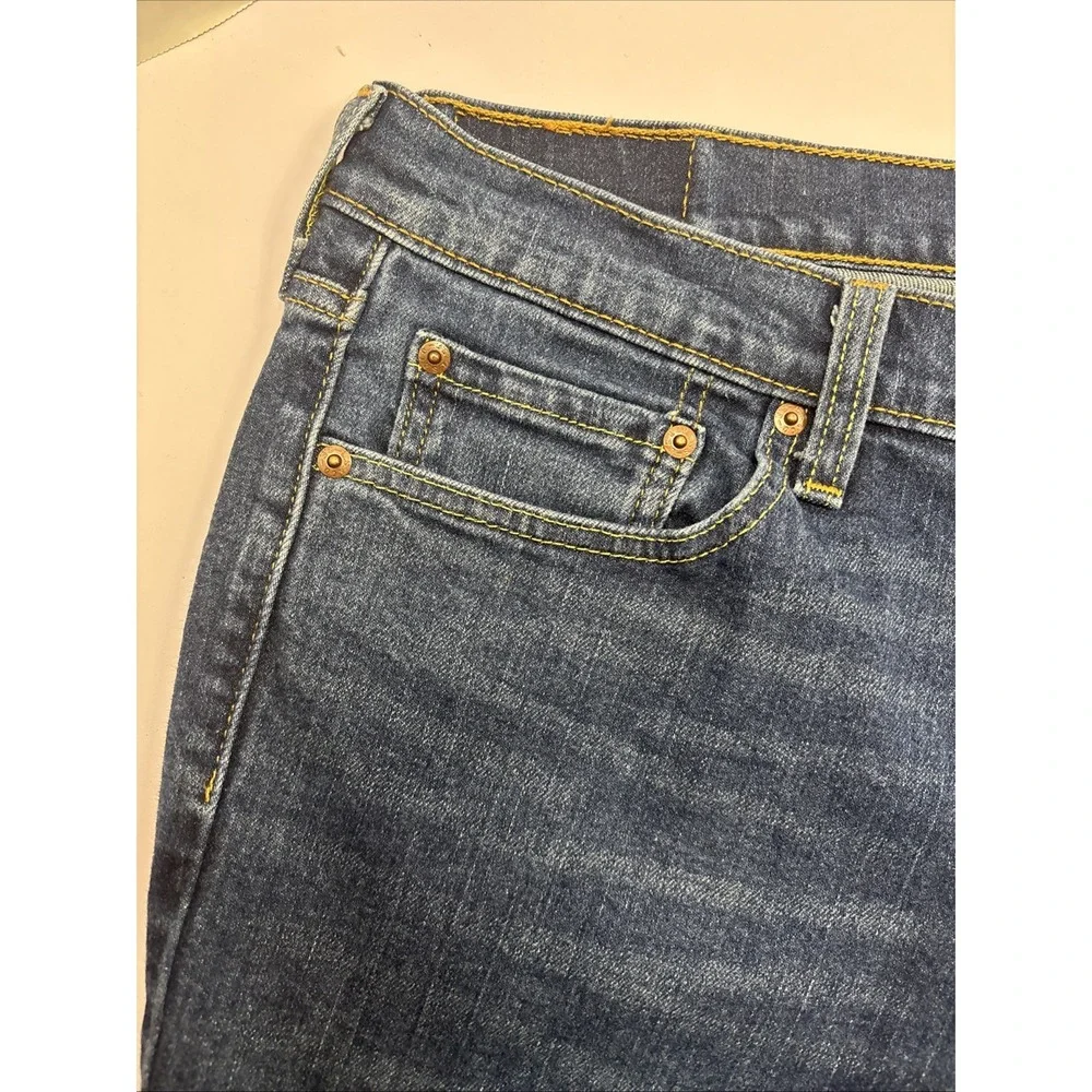 Levis 541 Jeans Mens 32x34 Blue Dark‎ Wash Cotton Stretch Slim Fit Denim